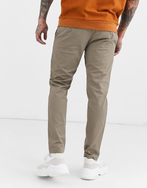 Armani Exchange slim fit chinos in stone ASOS