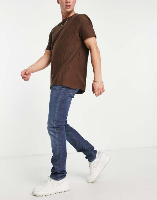 Armani Exchange slim fit jeans in mid wash blue