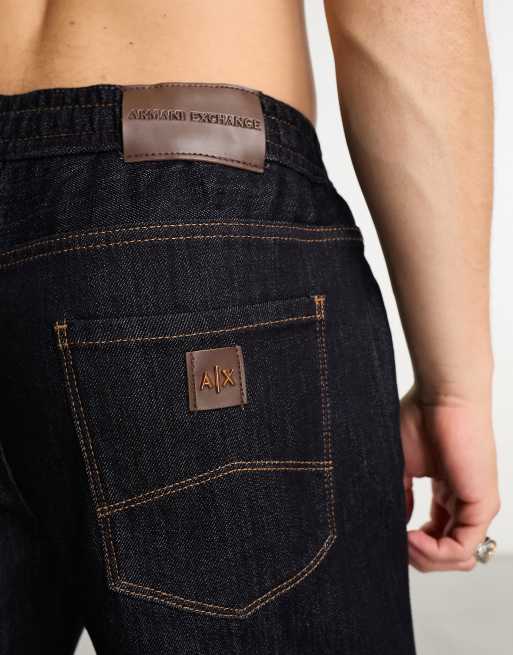 Armani Exchange slim fit jogger jeans in blue