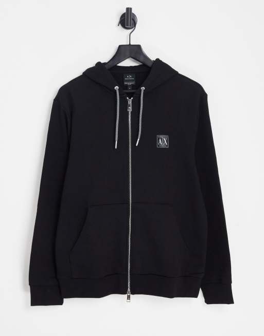 Armani exchange zip hot sale up hoodie