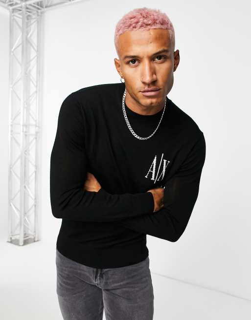 Armani exchange hot sale black sweater