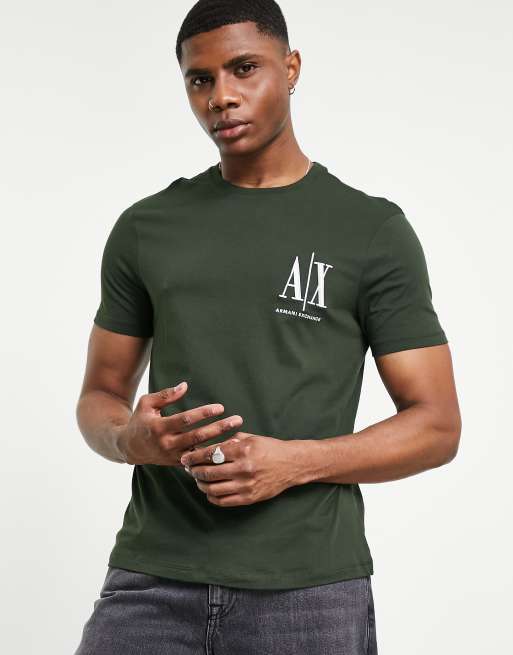 Introducir 48+ imagen armani exchange green t shirt