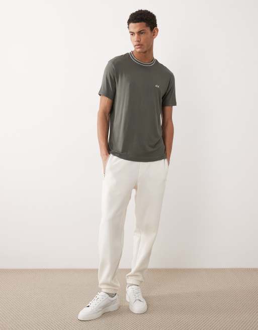 Armani Exchange small logo t-shirt in grey, 2 of 5