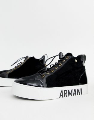 Armani Exchange - Sneakers alte con plateau | ASOS
