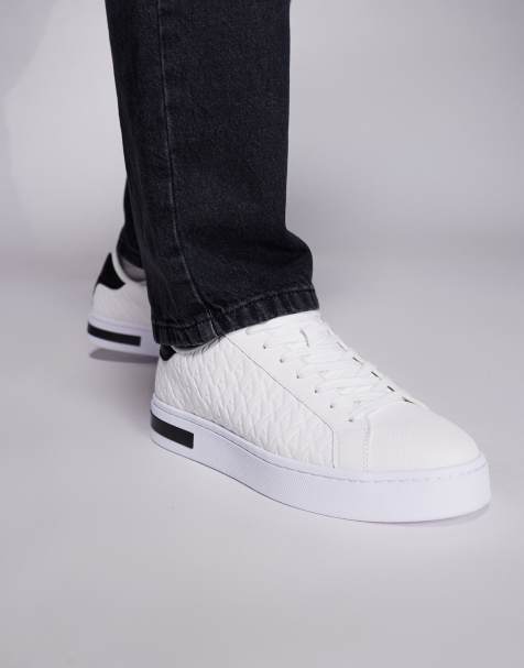 Armani Exchange - Sneakers bianche e nere - view 1