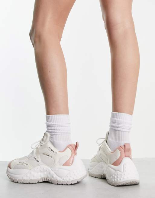 Armani Exchange sneakers in pink ASOS