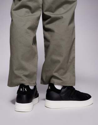Armani Exchange Sneakers With Logo In Black