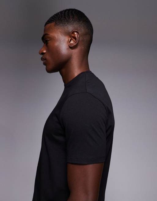 Armani Exchange - Sort T-shirt med logo, 4 af 5