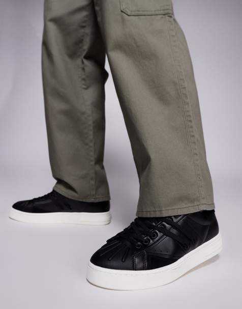 Armani Exchange - Sorte sneakers med logo - view 1