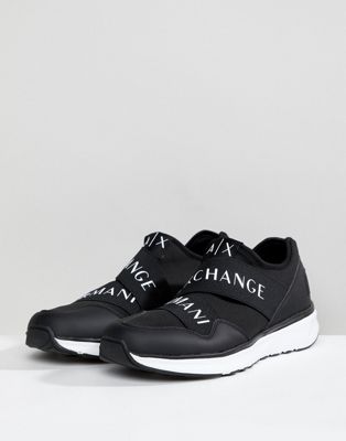 armani exchange shoes black