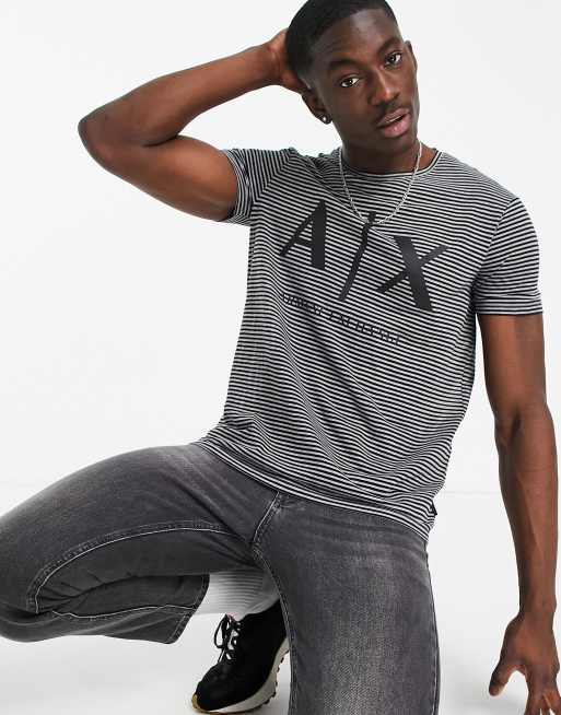 Armani exchange striped shirt sale