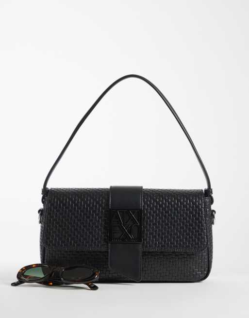 Armani Exchange - Susy - Sac porté épaule en tissu doux - Noir, 2 de 4