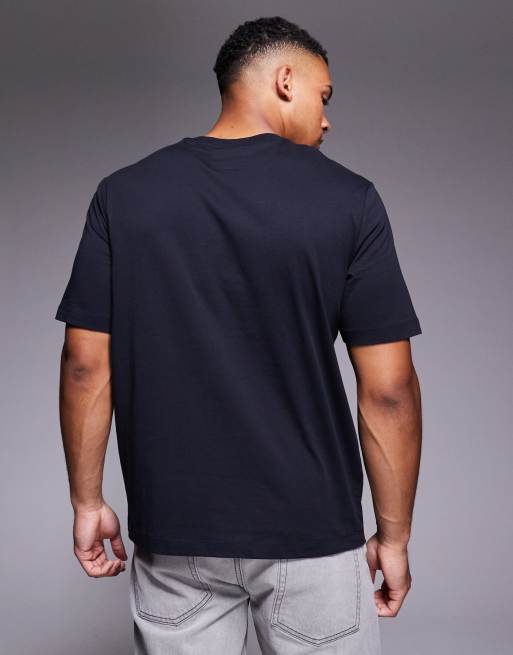 Armani Exchange – Svart t-shirt med korta ärmar och centrerad logga, 3 av 4