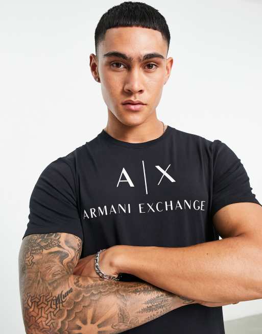 Armani Exchange – Svart t-shirt med textlogga , 2 av 4