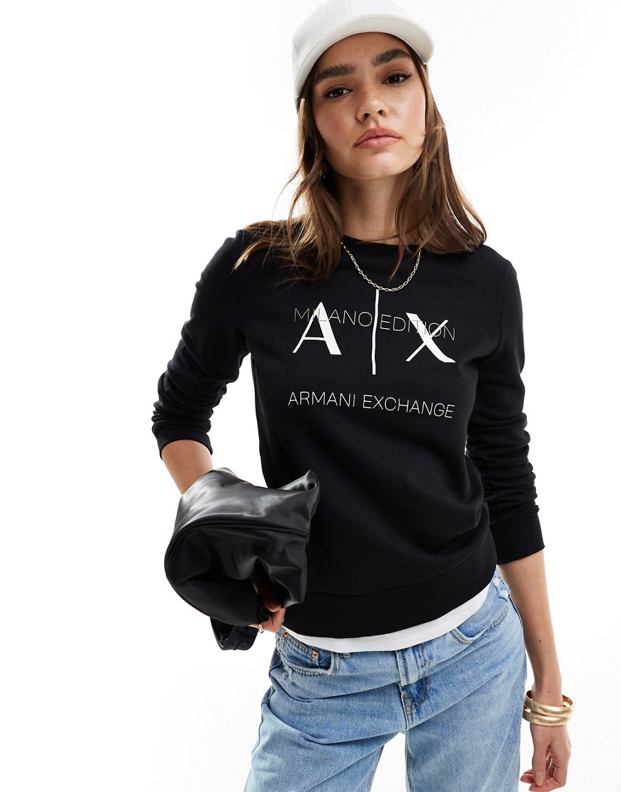 Armani Exchange sweatshirt in black