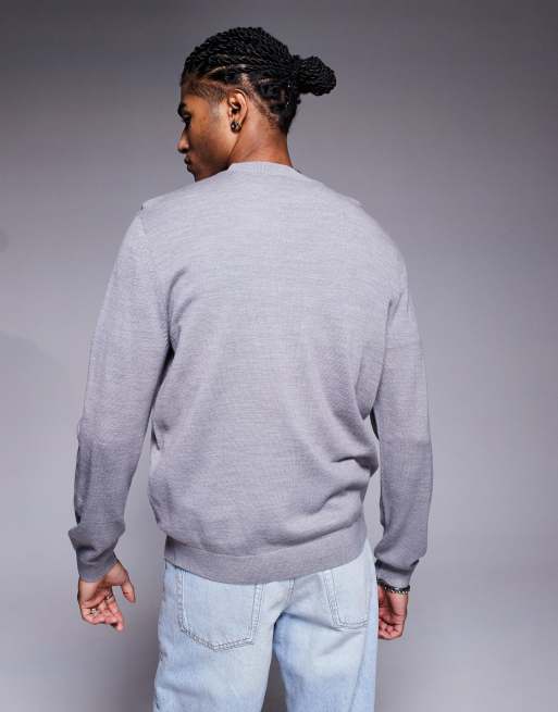 Armani Exchange – Sweatshirt in Grau mit Logo, 4 von 4