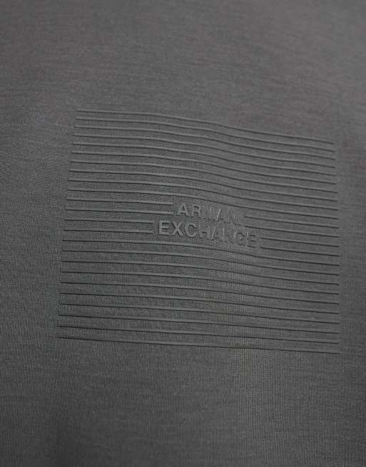 Armani Exchange sweatshirt with chest logo in grey, 5 of 5