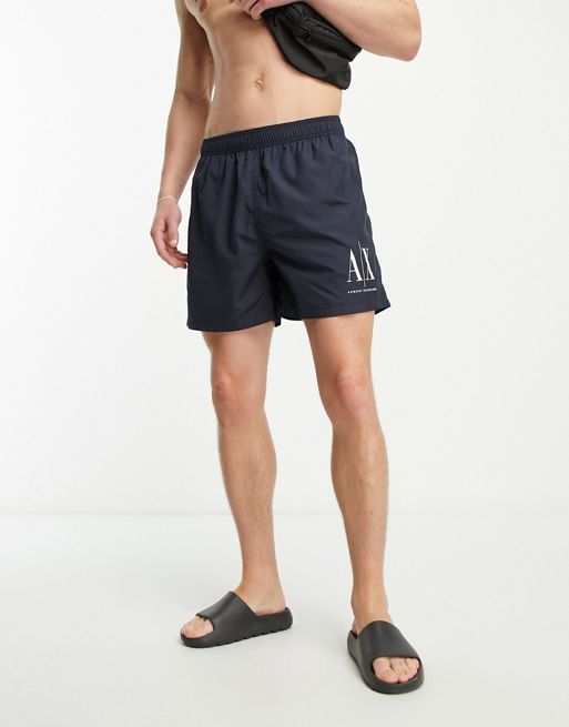 Armani Exchange swim shorts in navy | ASOS