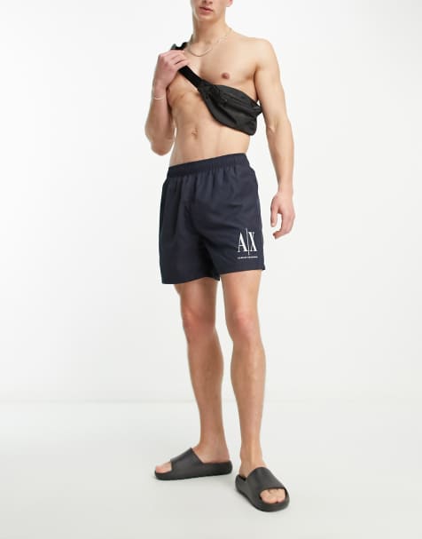 Armani Exchange swim shorts in navy - view 1