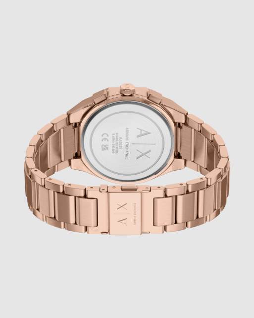 Armani Exchange Sync chronograph rose gold-tone stainless steel watch in rose gold, 4 of 4