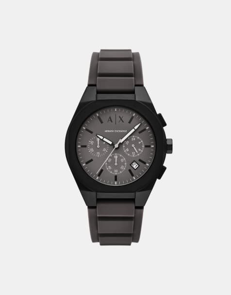 Armani Exchange – Sync – Herren-Quarz-Chronograph aus grauem Edelstahl - view 1
