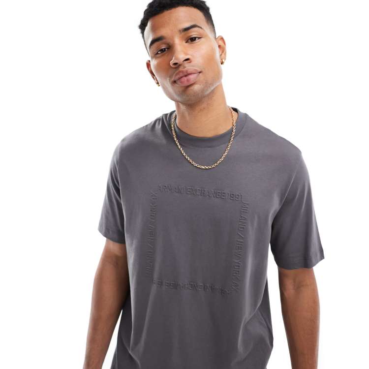 Grey armani shirt discount