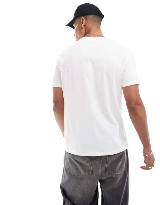 Armani Exchange - T-shirt avec imprimé camouflage sur la poitrine - Blanc, 4 de 4
