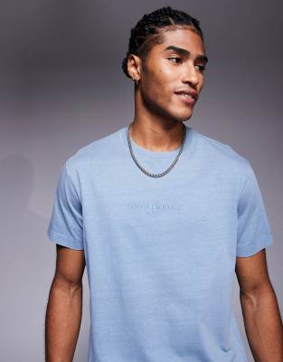Armani Exchange T-shirt In Blue