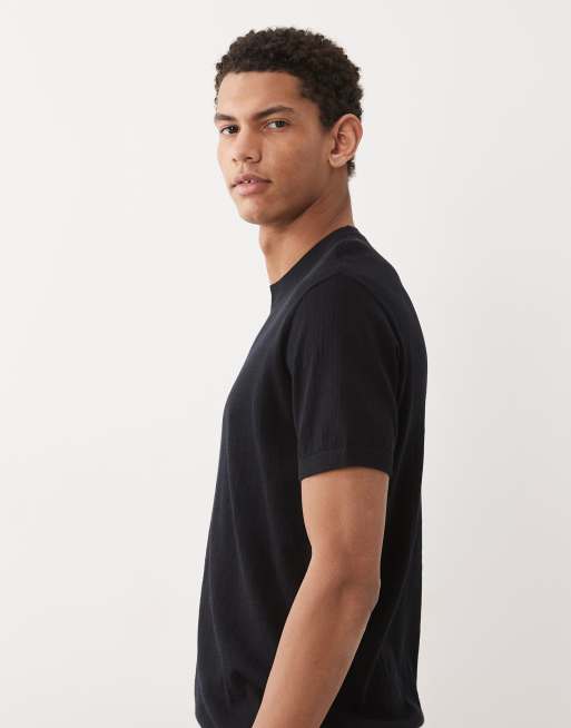Armani Exchange – T-Shirt in Marineblau mit Rundhalsausschnitt, 3 von 5