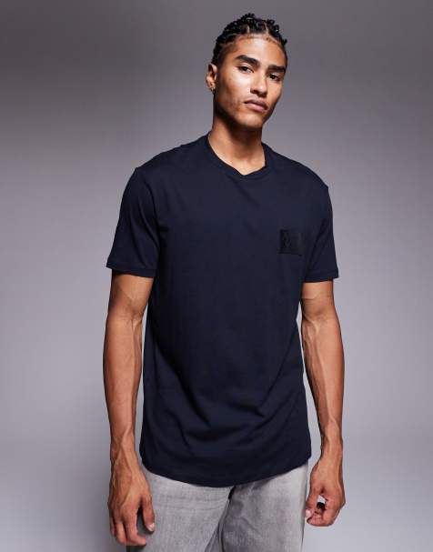 Armani Exchange – T-Shirt in Marineblau - view 1
