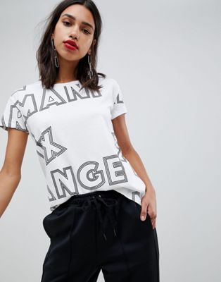 Armani Exchange - T-shirt met logo-Wit