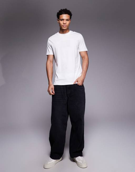 Armani Exchange – T-shirt w kolorze złamanej bieli z logo, 2 z 5