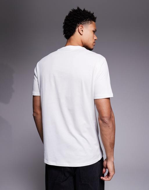 Armani Exchange – T-shirt w kolorze złamanej bieli z logo, 3 z 5