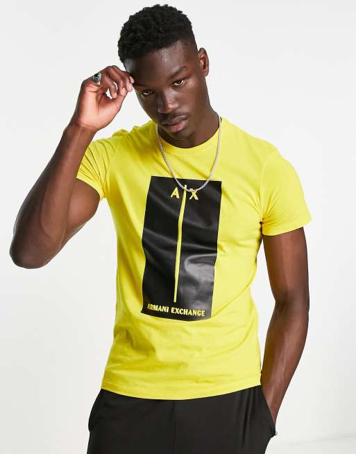 Yellow armani on sale exchange shirt