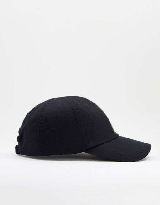 Armani Exchange taped baseball cap in black | ASOS