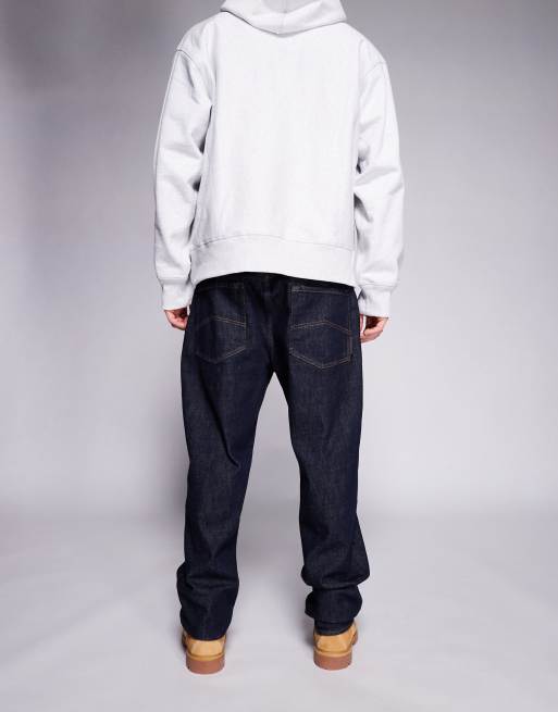 Armani Exchange tapered fit jeans in dark blue