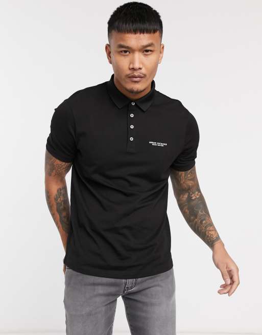 Black 2025 armani polo