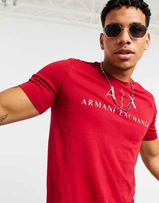red armani t shirt