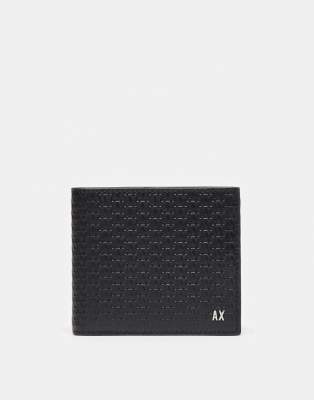 Armani Exchange Armani Exchange textured logo wallet in black