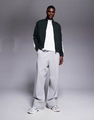 Armani Exchange Tracksuit Jacket With Logo Taping In Green