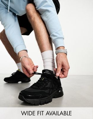 Armani Exchange trainers in black - ASOS Price Checker