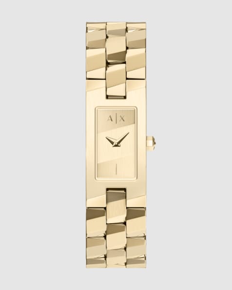 Armani Exchange Two-hand gold-tone stainless steel watch in gold - view 1