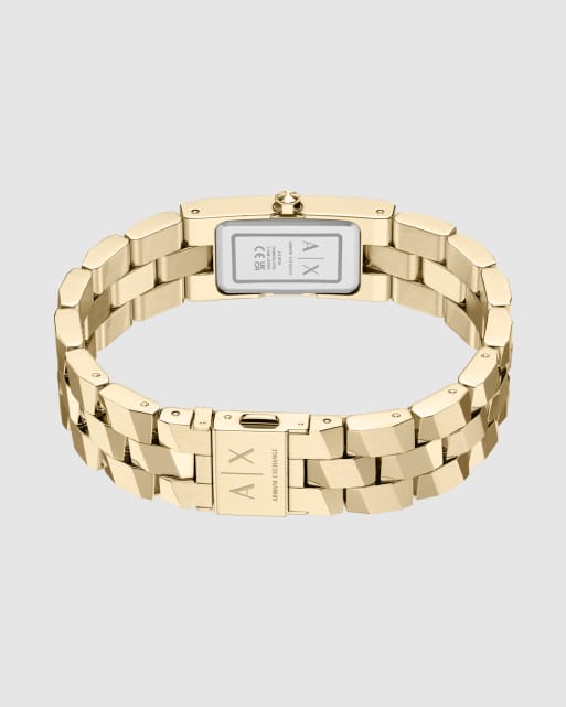 Armani Exchange Two-hand gold-tone stainless steel watch in gold, 4 of 4