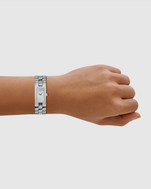 Armani Exchange Two-hand stainless steel watch in silver, 3 of 4