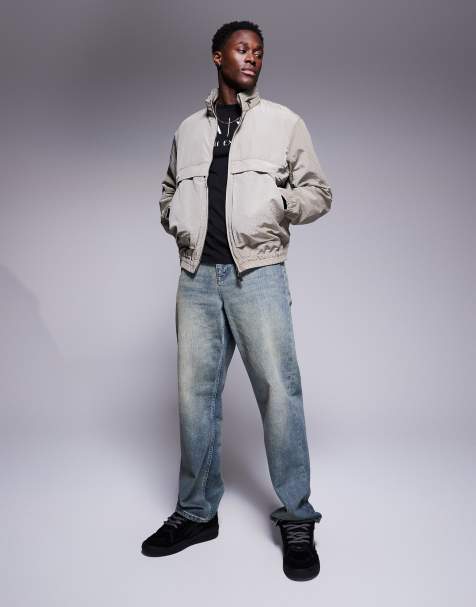 Armani Exchange - Veste coupe-vent gaufrée - Beige - view 1