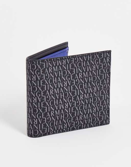 Armani Exchange wallet in logo print