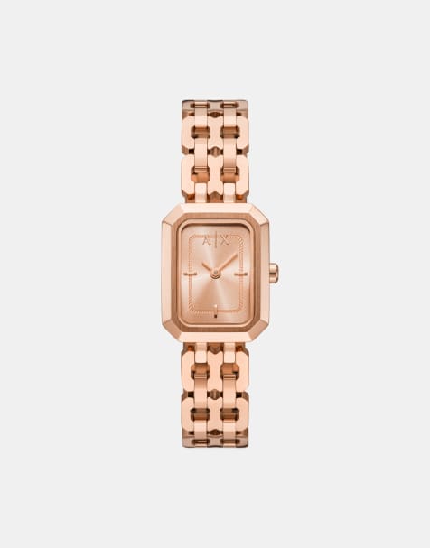 Armani Exchange Women quartz/2h faye, rose gold stainless steel in rose gold - view 1