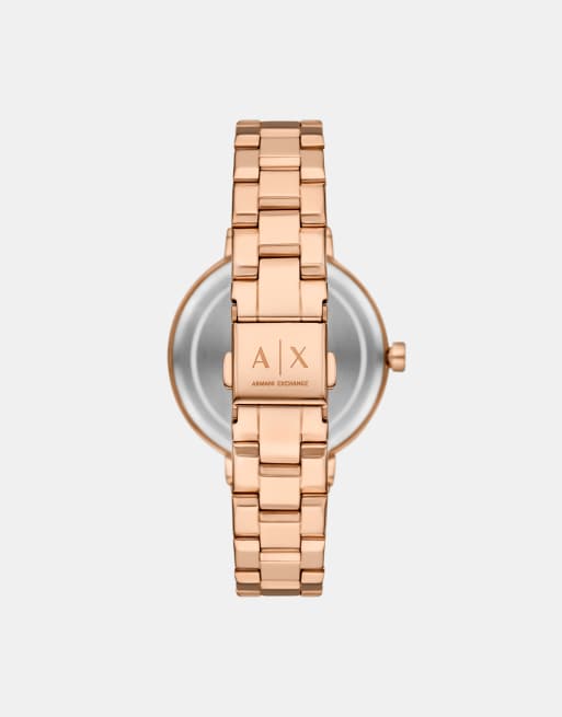 Armani Exchange Women's two-hand rose gold-tone stainless steel gift set in rose gold, 2 of 2