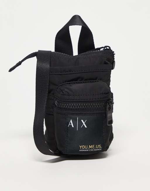Armani Exchange x You Me Us - Borsetta a tracolla nera