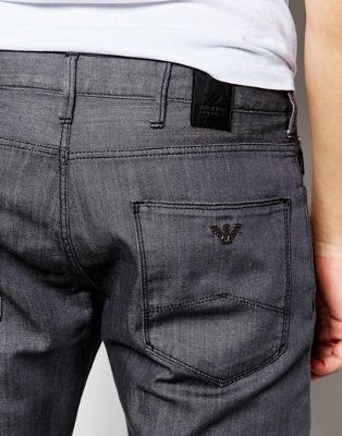 armani jeans j06 slim fit grey